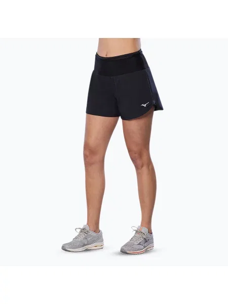Pantaloni scurți de alergare pentru femei Mizuno Core black negru