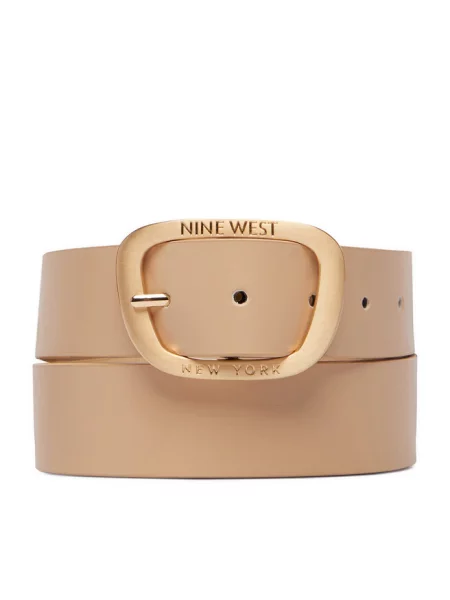 Pasek Nine West beżowy