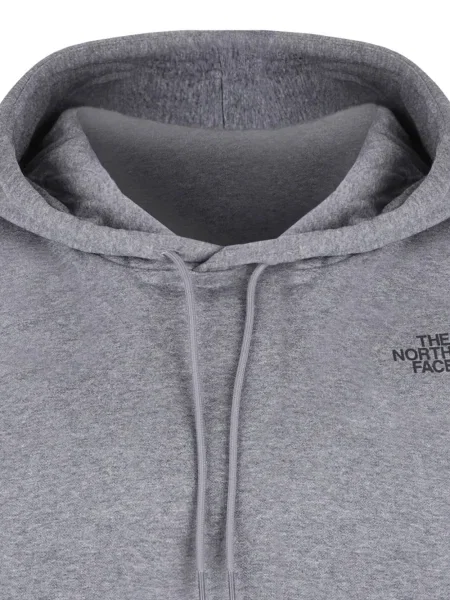 Суичър с качулка The North Face с принт сиво