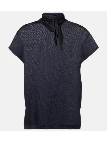 Fular Lemaire din jerseu negru