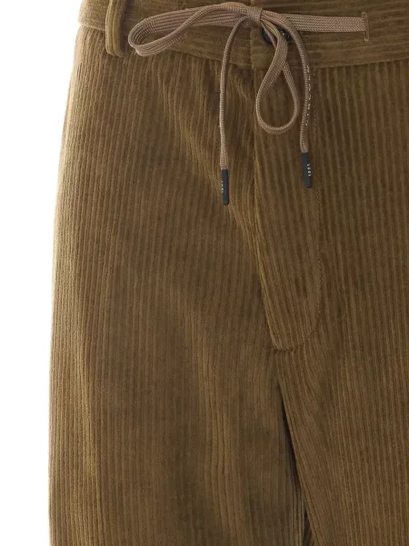 Pantaloni Circolo 1901 de catifea cu cordon maro