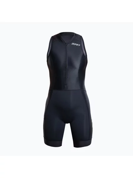 Дамски гащеризон за триатлон Activate+ Sleeveless Trisuit black черно
