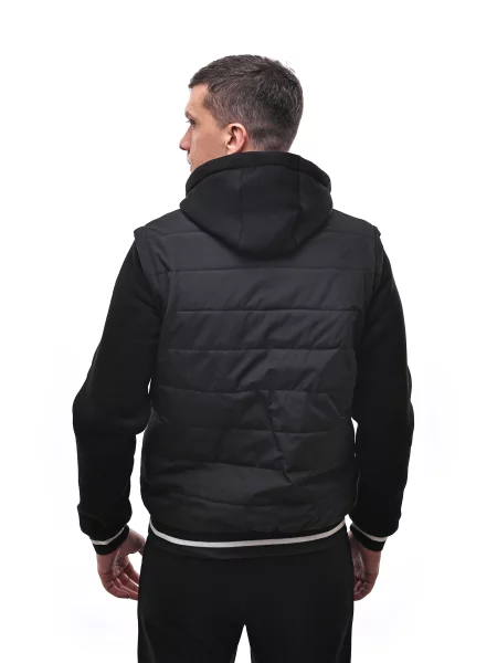 Демісезонна куртка STREAM текстиль/поліестер чорний