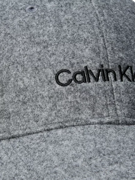 Вишита кепка Calvin Klein сіра
