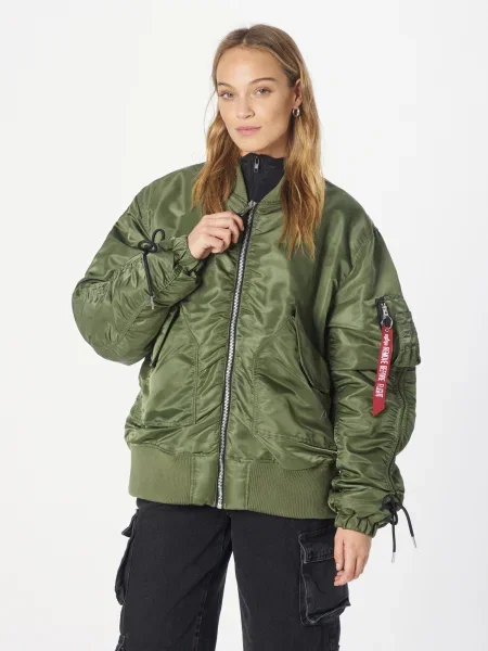 ALPHA INDUSTRIES Geacă de primăvară-toamnă CWU verde