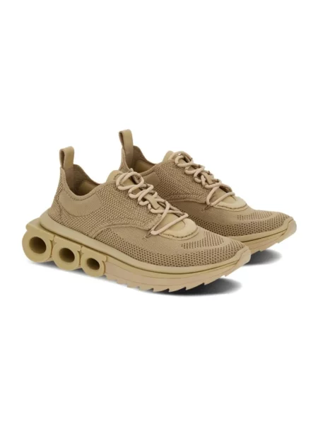 Sneakersy Ferragamo skórzane beżowe