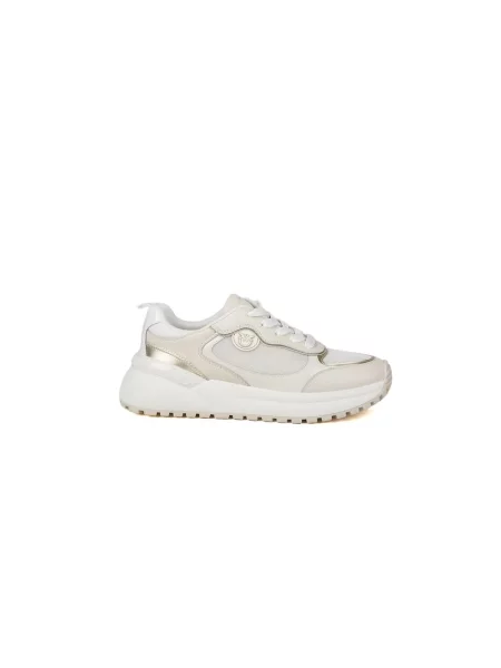 Sneakersy Pinko skórzane beżowe