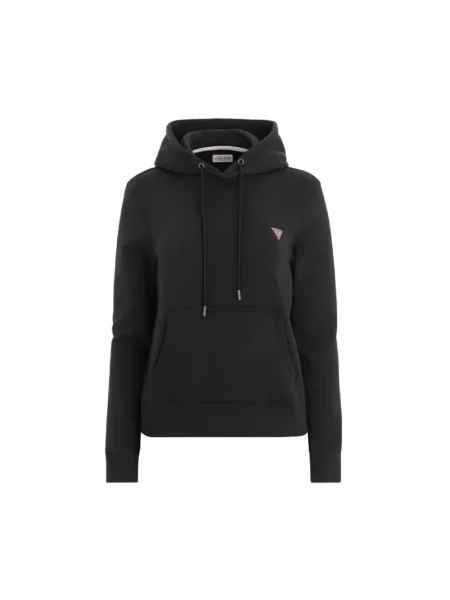 Bluza Guess JEANS Hood Reg Mini Triang Sweat Jet Black S czarna