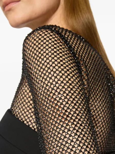 Rochie de seară Genny plasă negru