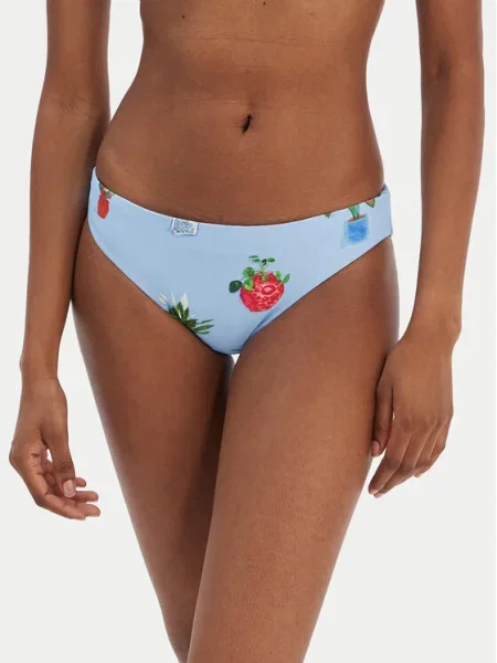 Seafolly Bikini partea de jos Playa Bonita celest albastru
