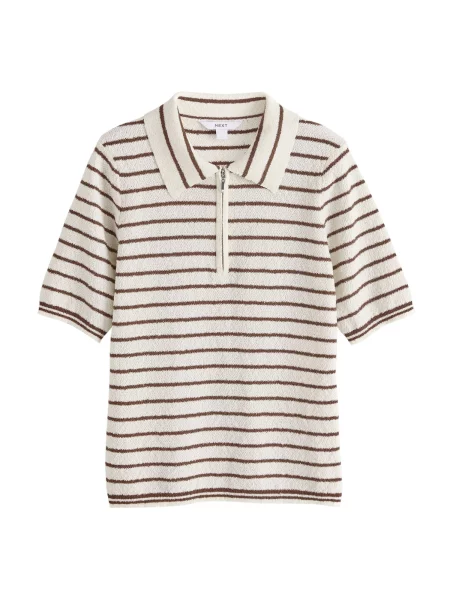 Next Tricou / maro bej