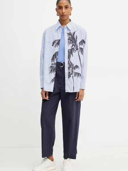 Классическая ошейниковый рубашка Max&co белая