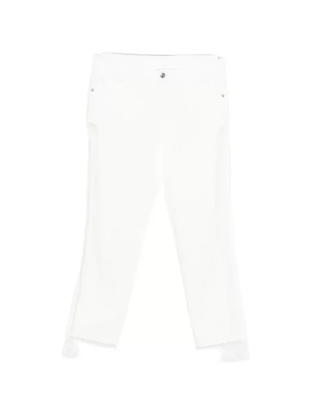 Blugi Ermanno Scervino din dantelă alb