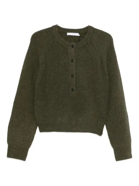 Cardigan Iro cu decolteu în U verde