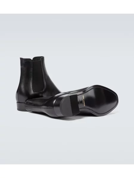 Botine chelsea Saint Laurent din piele negru