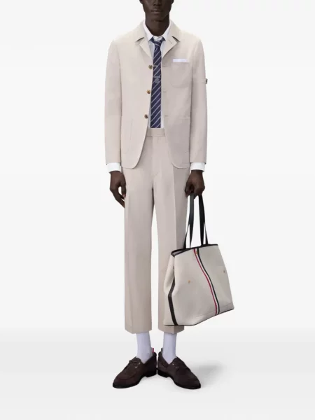 Cămașă Thom Browne de in alb