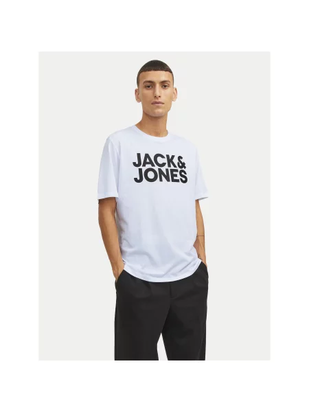 Jack&Jones Футболка Corp Logo Standard Fit білий