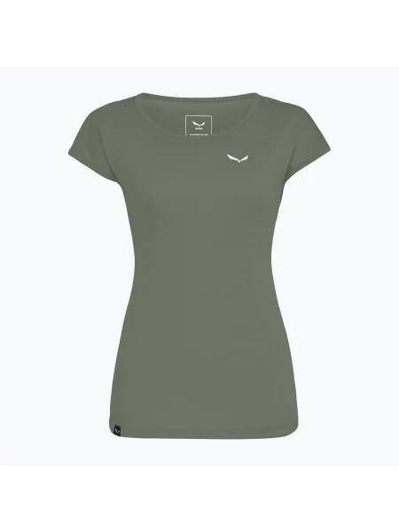 Tricou pentru femei Salewa Puez Melange Dry faded green melange verde