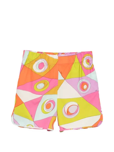 Pantaloni scurți Pucci cu imagine roz