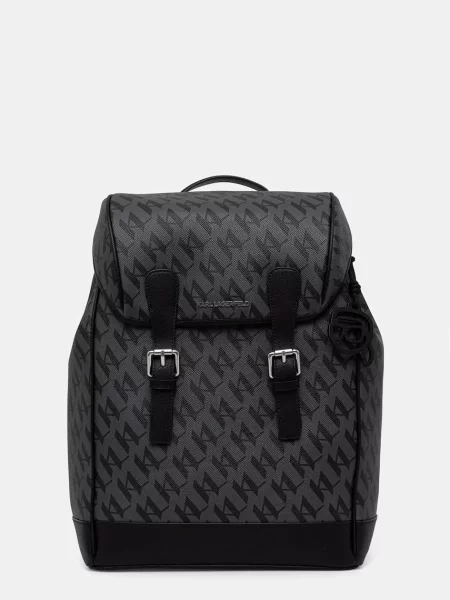 Karl Lagerfeld rucsac de oraș pentru bărbați cu imitație de piele K/IKON negru
