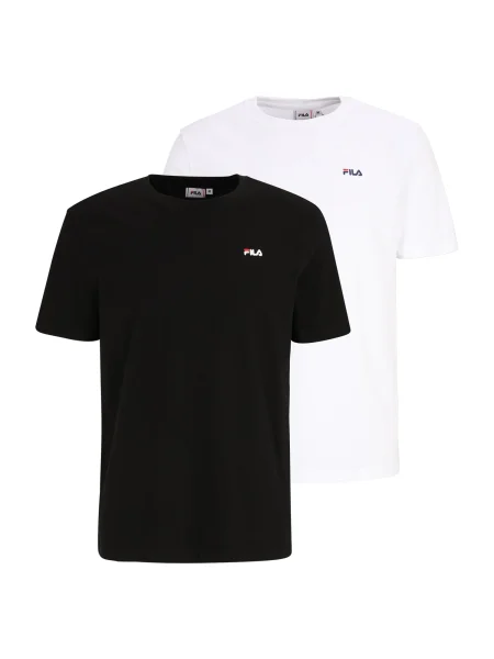 Тениска Fila 2 броя Brod с изчистен дизайн бяло