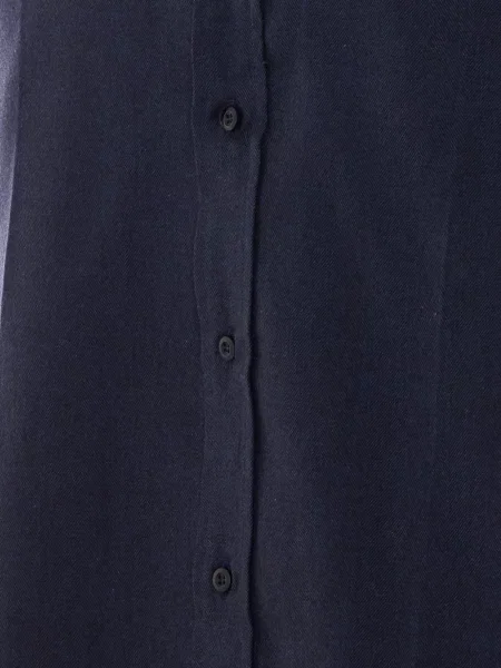 Lung cămașă Brunello Cucinelli cu model herringbone albastru