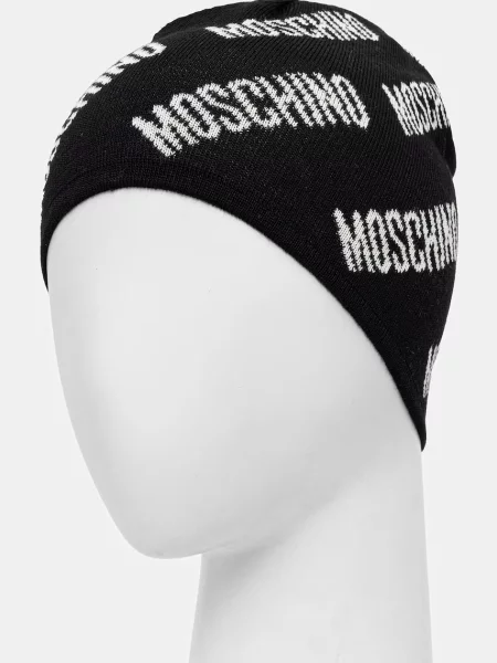 Moschino sapka gyapjú hozzáadásával fekete