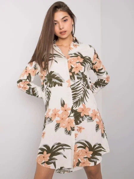 Rochie Rue Paris de costum bej