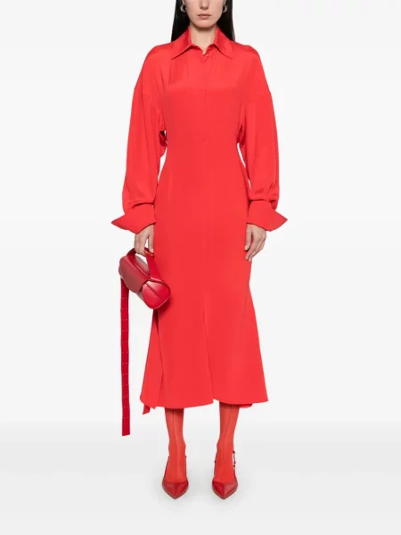 Rochie midi Sportmax până la genunchi de costum roșu