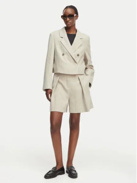 BOSS BLACK Len rövidnadrág övvel Tojuna | Relaxed fit bézs