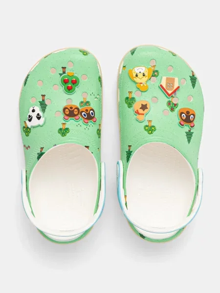 Crocs pantofle CLASSIC ANIMAL CROSSING CLOG zelené