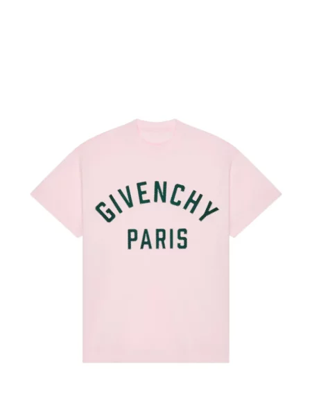 Tricou Givenchy cu broderie roz
