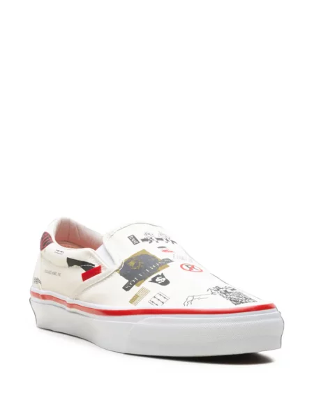 Chiloți Vans cu imagine slip-on clasic alb