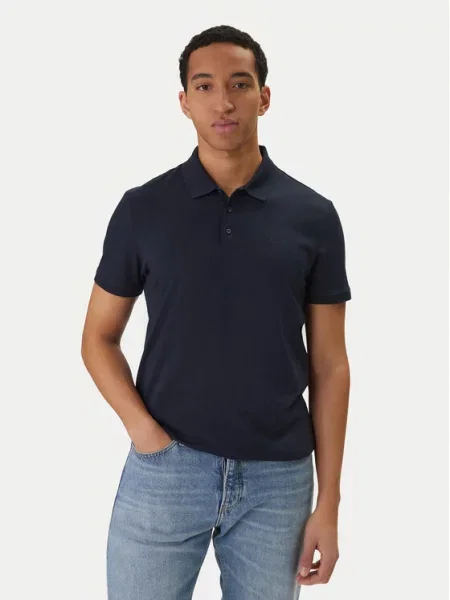 Calvin Klein Jeans Polo majica Classic Monogram Mornarsko modra