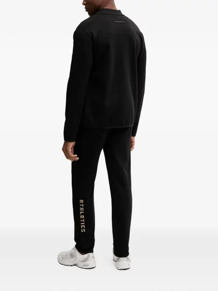 Φούτερ με φερμουάρ Ea7 Emporio Armani με σχέδιο μαύρο