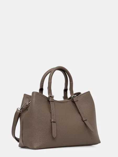 Кожаная сумка Answear.lab бежевая