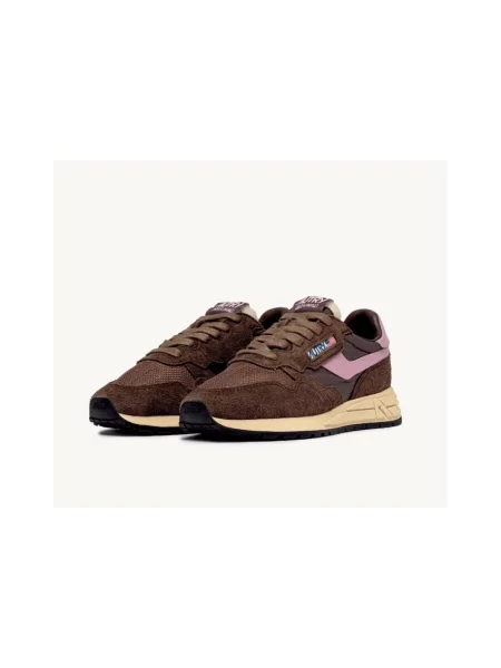 Sneakersy Autry brązowe