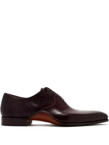 Oxford Magnanni din țesătură twill maro