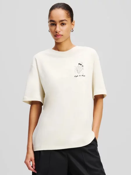 Karl Lagerfeld tricou din femei bej