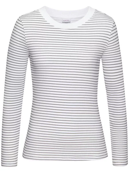 LASCANA Tricou gri grafit alb