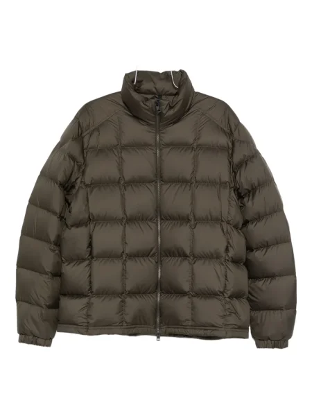Geacă cu puf Moncler cu glugă verde