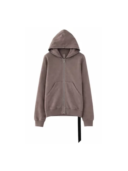 Bluza z kapturem Rick Owens brązowa