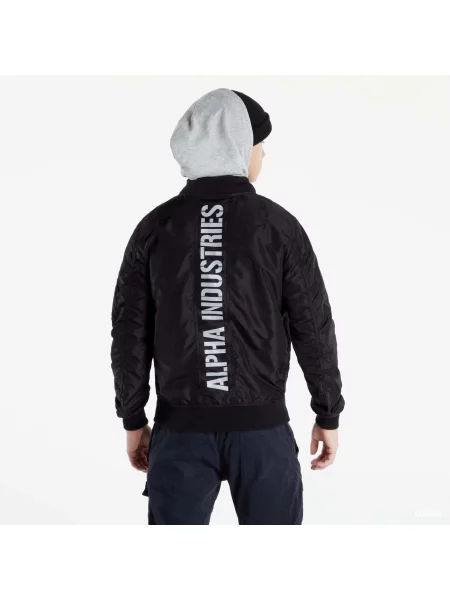 Bunda Alpha Industries TT Hood BP Reflective Jacket Black M černá