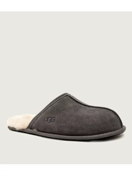 UGG Szigetelt otthoni cipő M SCUFF gyapjú hozzáadásával | hasított bőr szürke