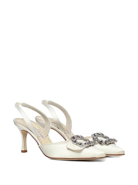 Pantofi cu toc Manolo Blahnik cu cataramă slingback