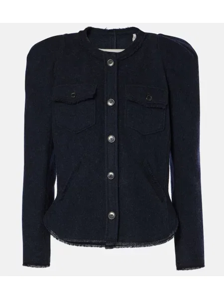 Geacă Marant Etoile de lână albastru