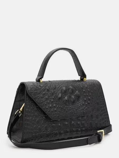 Кожаная сумка Borsa Leather черная