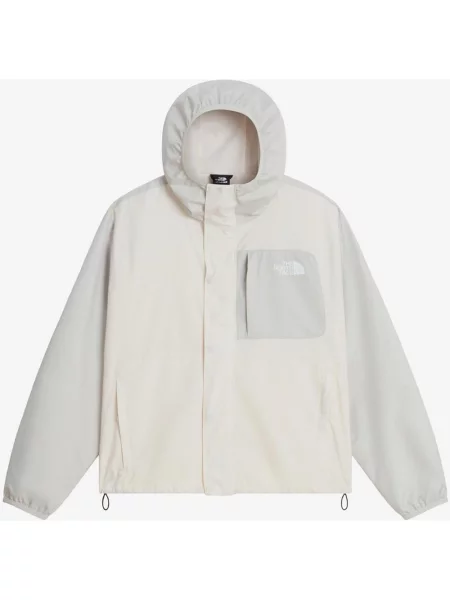 Kurtka cienka z kapturem The North Face Nuketo Wind szary XS biały