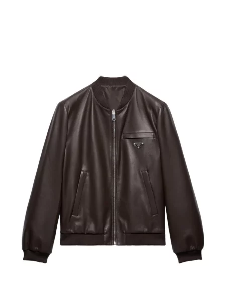 Reversibil geanta de piele Prada maro