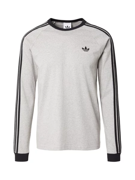 ADIDAS ORIGINALS Tricou Long Sleeve gri negru